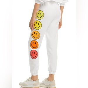Smiley Aviator Nation Sweatpants - White